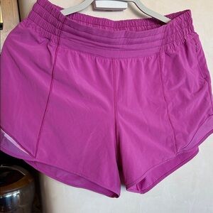 lululemon athletica Magenta Athletic Shorts